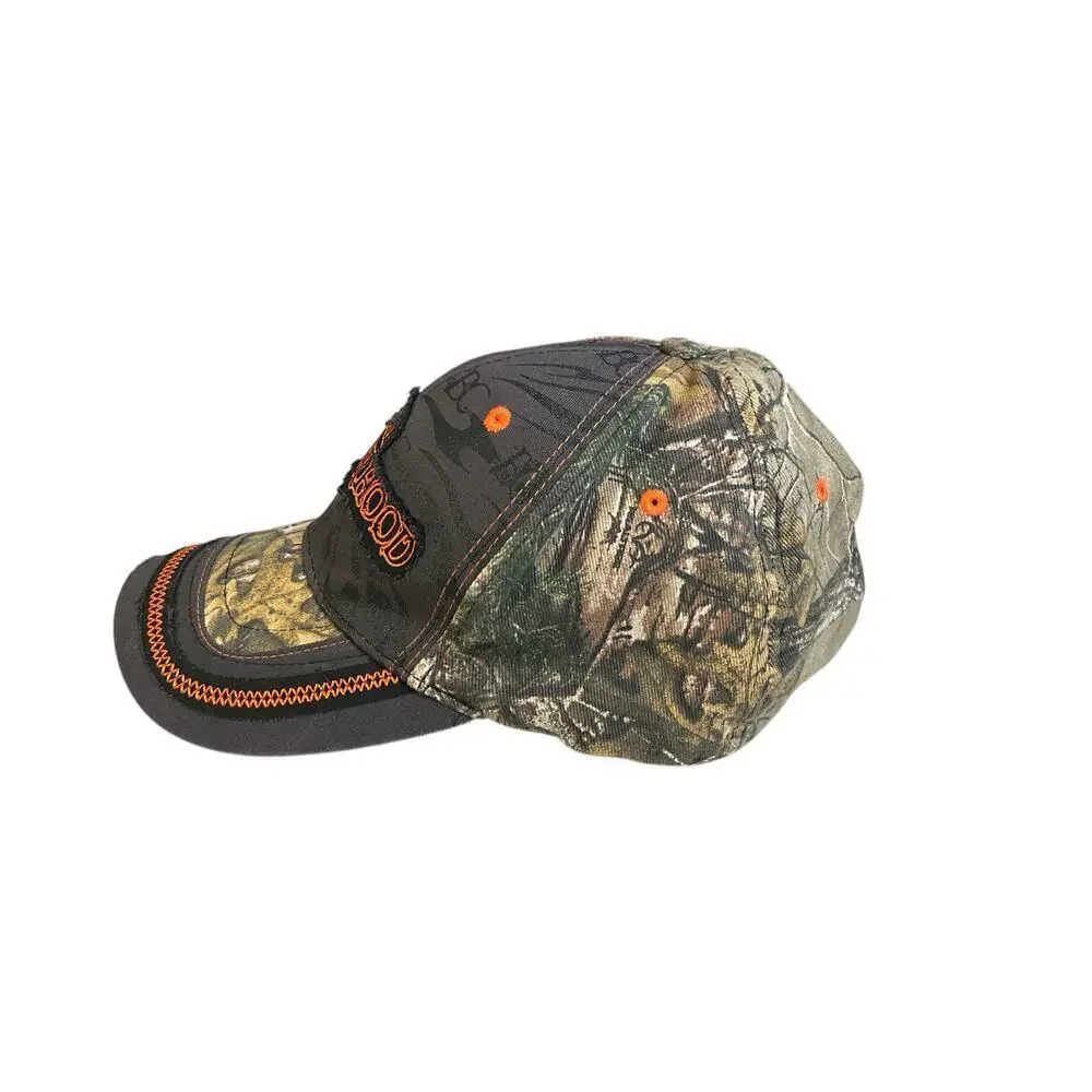 The Brotherhood Cap Camo Camouflage Bow Hunting Distressed Size L/XL 100% Cotton